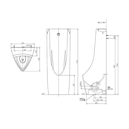 โถปัสสาวะชาย TOTO UFS910W สีขาว_1
