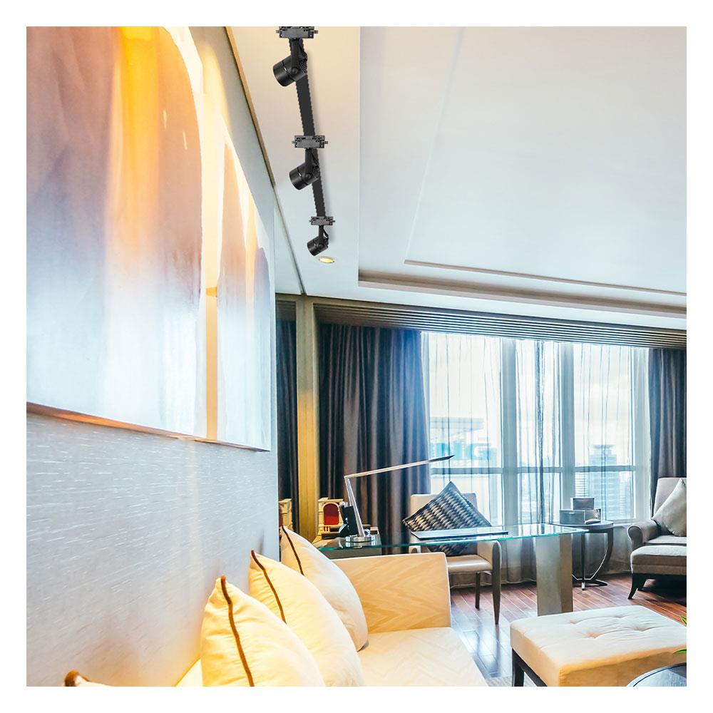 แทรคไลท์ ติดราง GU5.3 SHINING SF-CIRCLE สีดำ