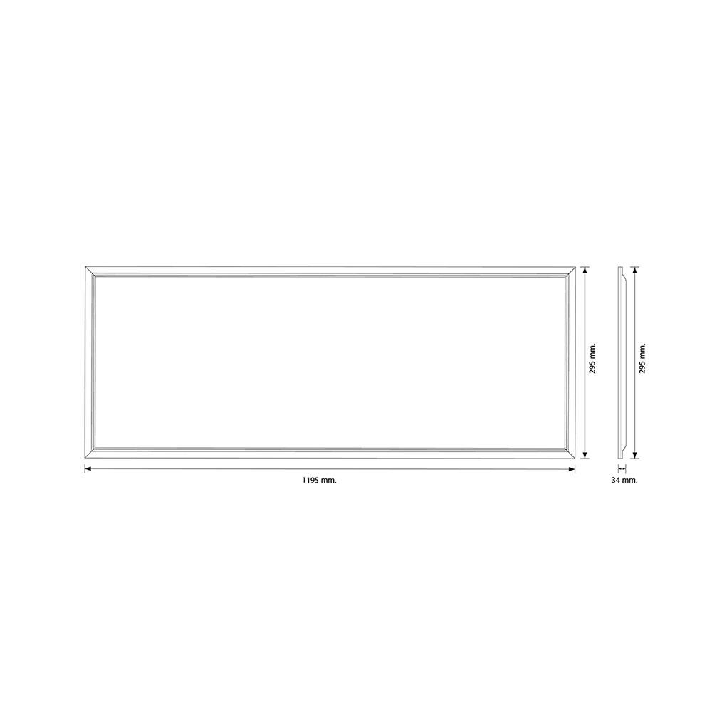 โคมฝังฝ้า LED RACER HIGH LUMENS 30X120 ซม. 40 วัตต์ DAYLIGHT