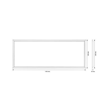 โคมฝังฝ้า LED RACER HIGH LUMENS 30X120 ซม. 40 วัตต์ DAYLIGHT_4