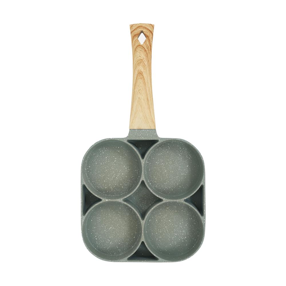 กระทะไข่ดาว 4 หลุม INDUCTION COLOR KIT CUTE 18 ซม. สีเขียว