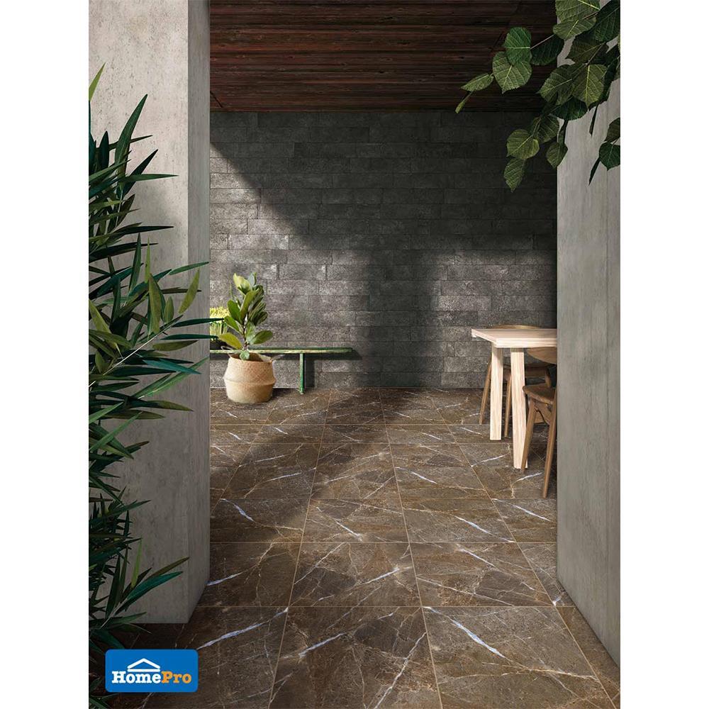 กระเบื้องพื้น 16x16 นิ้ว TARA เดฟิน่า สโตน น้ำตาล PM 0.96M2