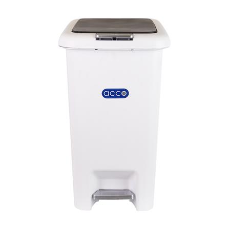 ถังขยะเหยียบเหลี่ยม ACCO COCO 30 ลิตร สีขาว/เทา_1