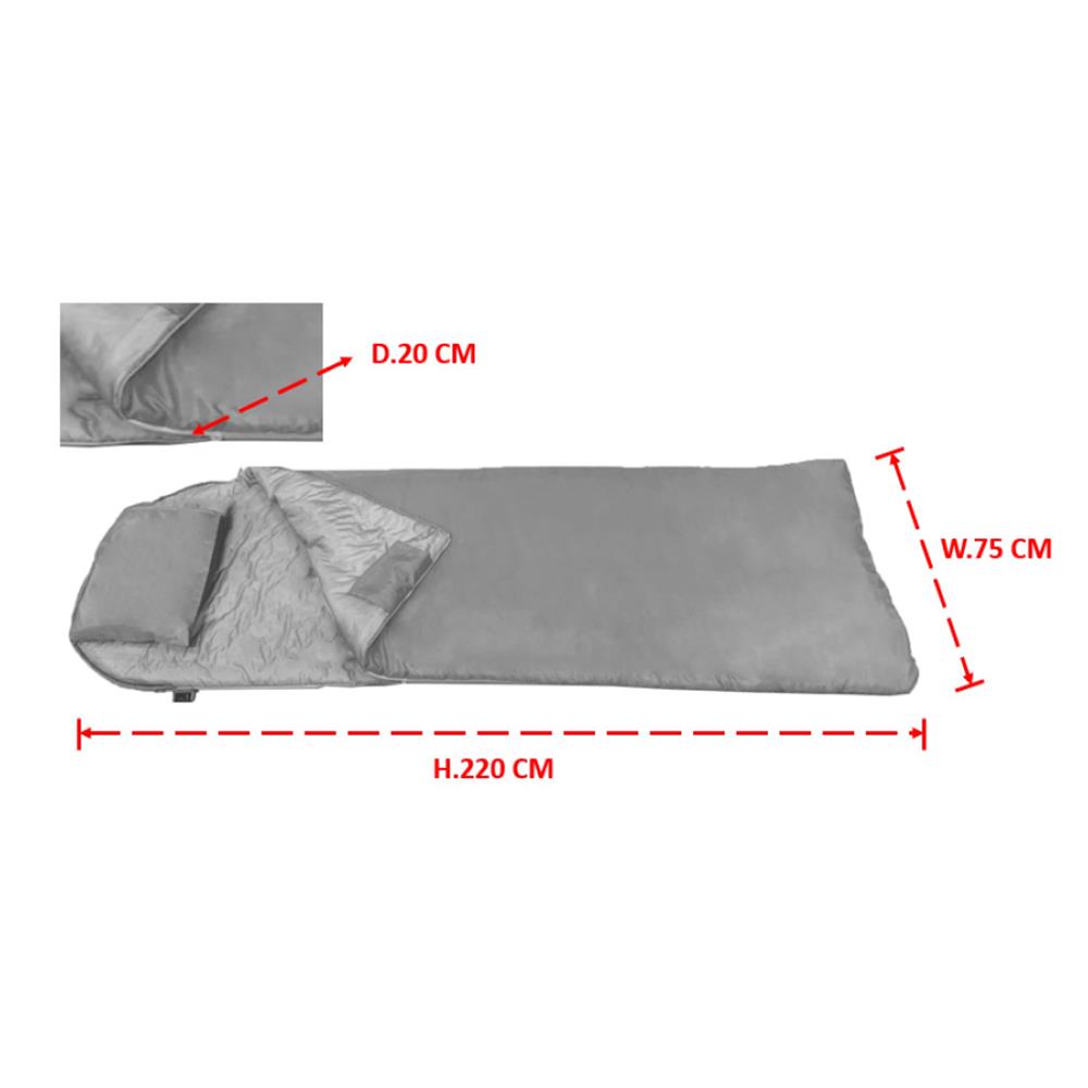 ถุงนอน EQNOX ENVI 20 LBL สีฟ้า