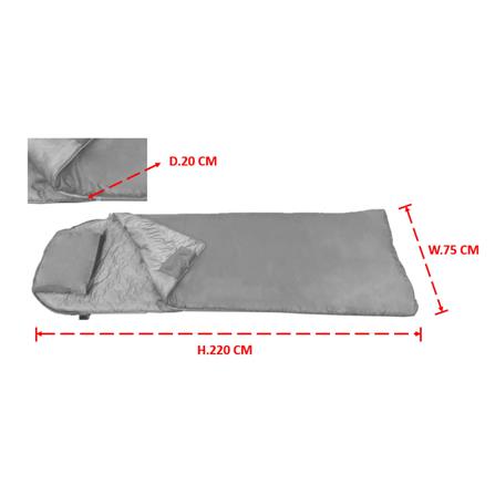 ถุงนอน EQNOX ENVI 20 LBL สีฟ้า_2