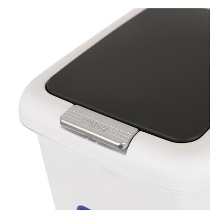 ถังขยะเหยียบเหลี่ยม ACCO COCO 10 ลิตร สีขาว/เทา_2