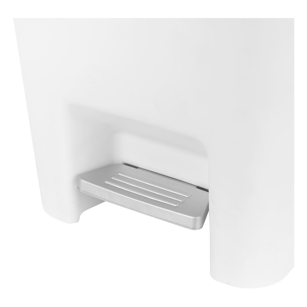 ถังขยะเหยียบเหลี่ยม ACCO COCO 15 ลิตร สีขาว/เทา