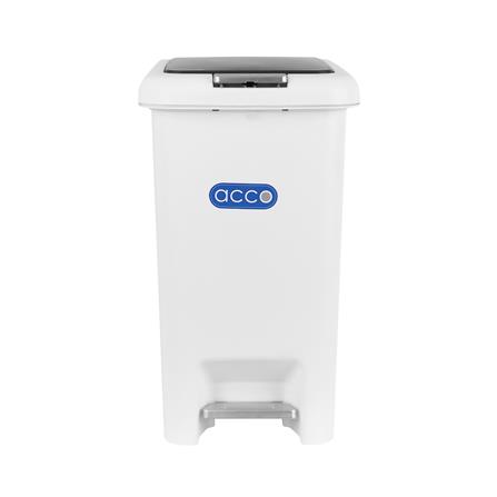 ถังขยะเหยียบเหลี่ยม ACCO COCO 15 ลิตร สีขาว/เทา_1