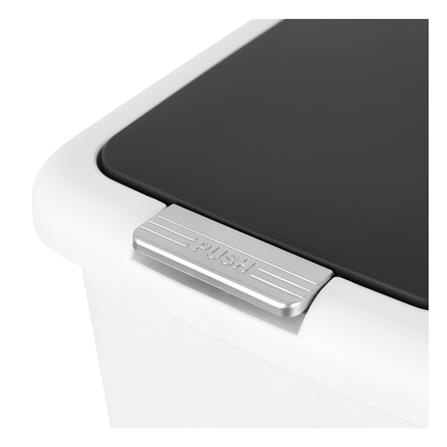 ถังขยะเหยียบเหลี่ยม ACCO COCO 15 ลิตร สีขาว/เทา_2