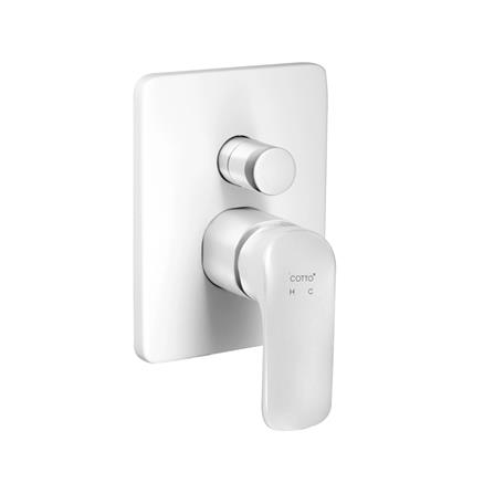 วาล์วฝังกำแพงผสม COTTO CT2145A สีขาว_0