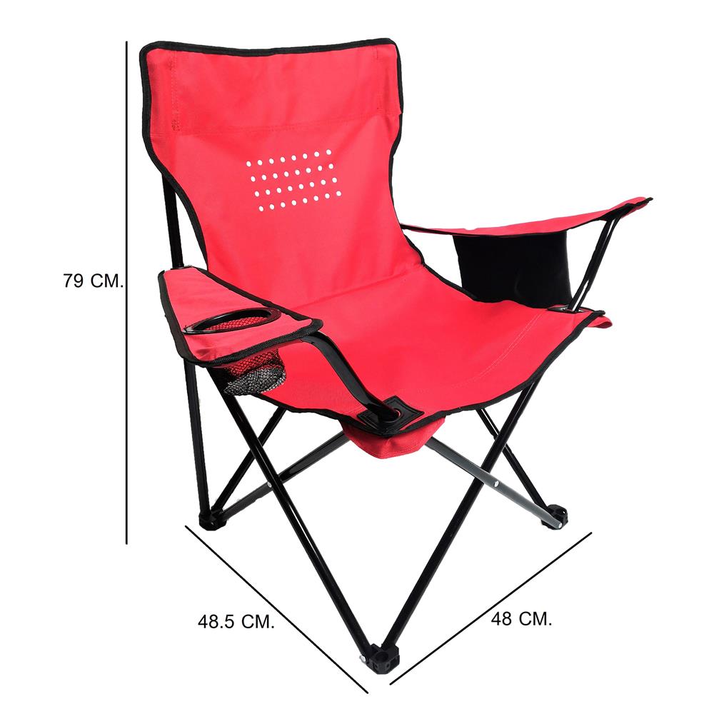 เก้าอี้พักผ่อน EQNOX GRANDE สีแดง