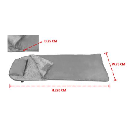 ถุงนอน EQNOX ENVI 25 BL สีน้ำเงิน_2