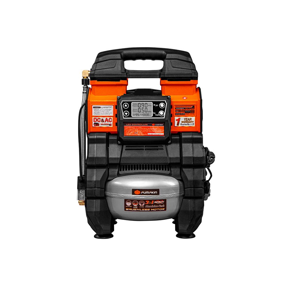 ปั๊มลมอเนกประสงค์ไร้สาย (เฉพาะตัวเครื่อง) PUMPKIN INFINITY POWER 3IN1 5 ลิตร 20 โวลต์