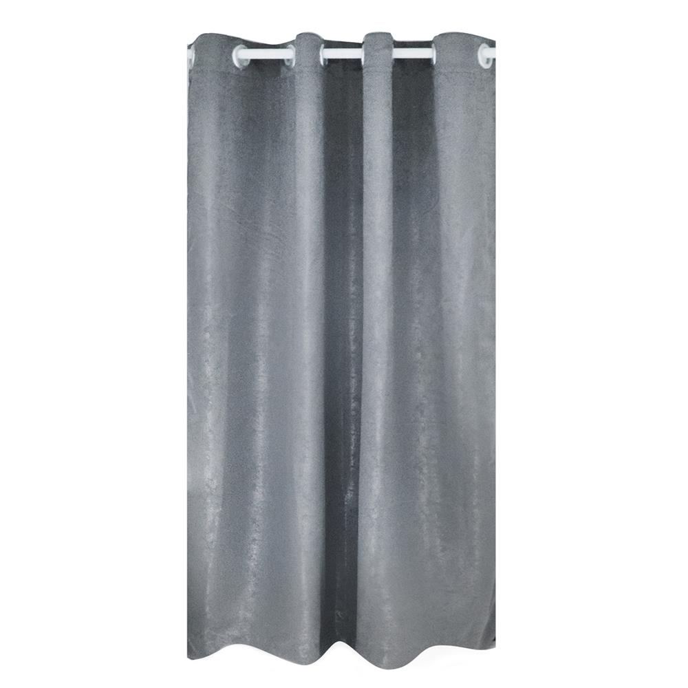 ผ้าม่าน EYELET ME LIVING RIGA UV 140X160 ซม. สีเทา