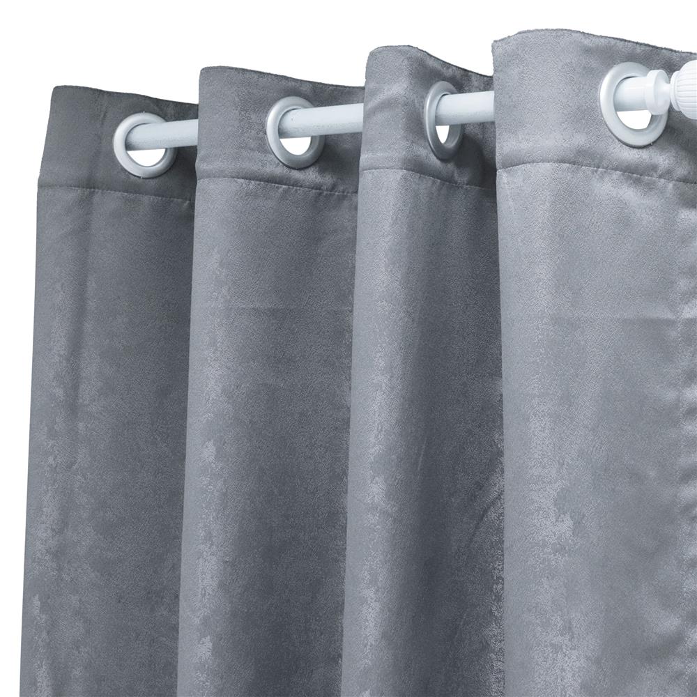 ผ้าม่าน EYELET ME LIVING RIGA UV 140X160 ซม. สีเทา