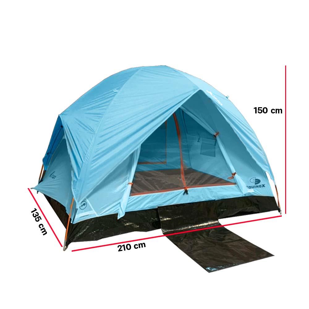 เต็นท์สำหรับ 1-2 คน EQNOX ECO DOME MK II 2 สีฟ้า