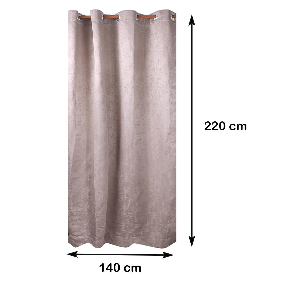 ผ้าม่าน EYELET ME LIVING RIGA UV 140X220 ซม. สีครีม