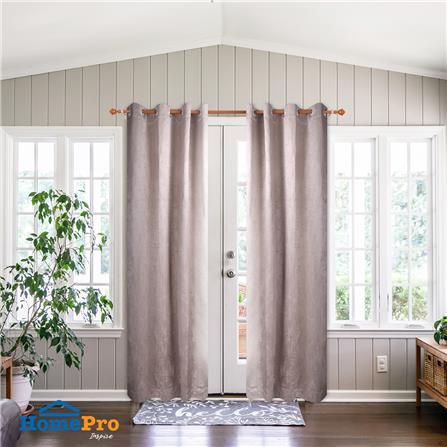 ผ้าม่าน EYELET ME LIVING RIGA UV 140X220 ซม. สีครีม_5