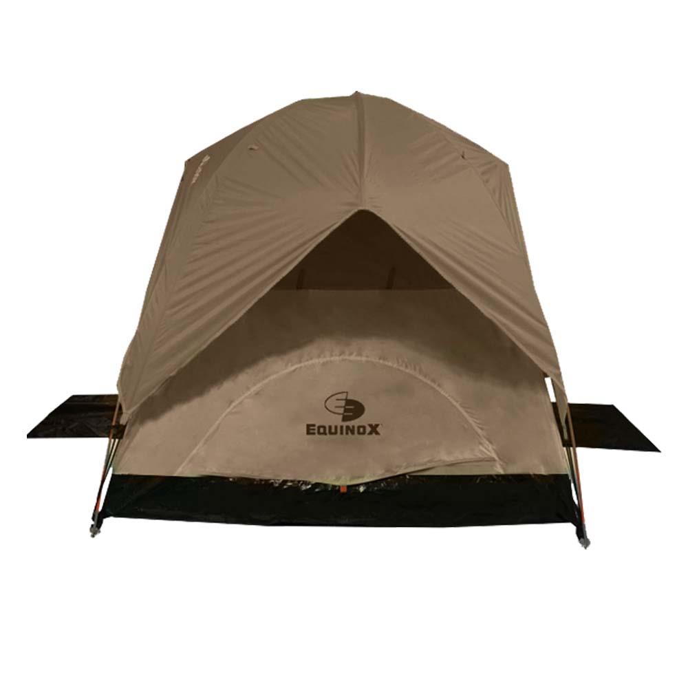 เต็นท์สำหรับ 3-4 คน EQNOX ECO DOME MK II 3 สีน้ำตาล