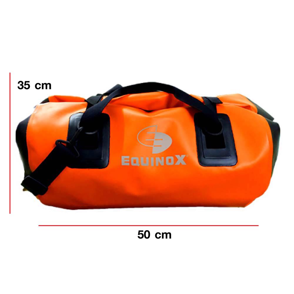 กระเป๋ากันน้ำ EQNOX AQUA DUFFLE 40 ลิตร สีส้ม/ดำ