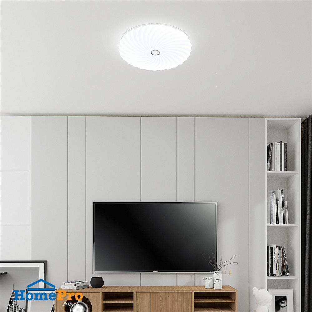 ไฟเพดาน LED CARINI ZY358-L1 19 นิ้ว 55 วัตต์ DAYLIGHT/COOL WHITE/WARM WHITE สีขาว