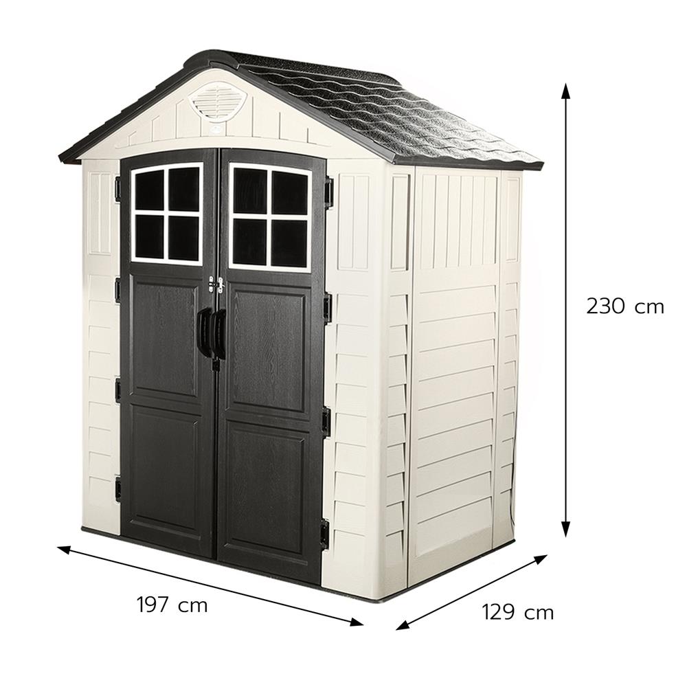 บ้านเก็บของประตูทึบ SPRING EVEREST N1B1 197x129 ซม.