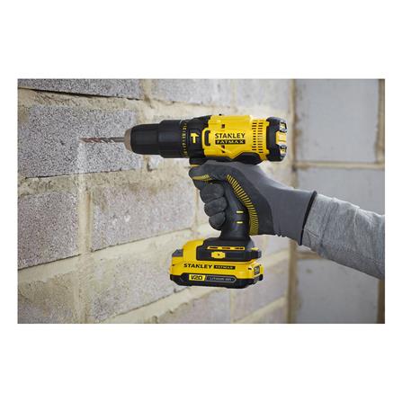 สว่านกระแทกไร้สาย (พร้อมแบตเตอรี่) STANLEY SCD711D2KA-B1 20 โวลต์_2