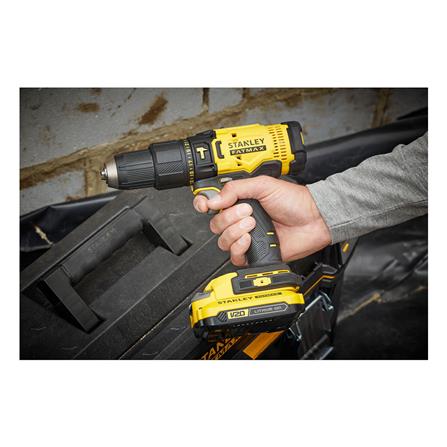 สว่านกระแทกไร้สาย (พร้อมแบตเตอรี่) STANLEY SCD711D2KA-B1 20 โวลต์_3