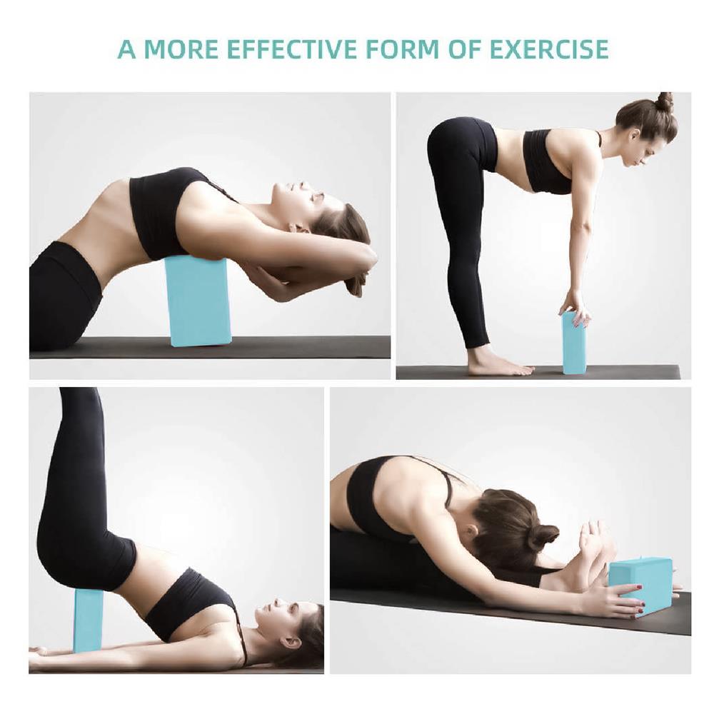 บล็อคโยคะ EVA Q ABSOLUTE สีฟ้าอ่อน