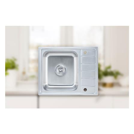 ซิงค์ฝัง 1 หลุม 1 ที่พัก HAFELE ECONO 495.39.420 สีเงิน_2