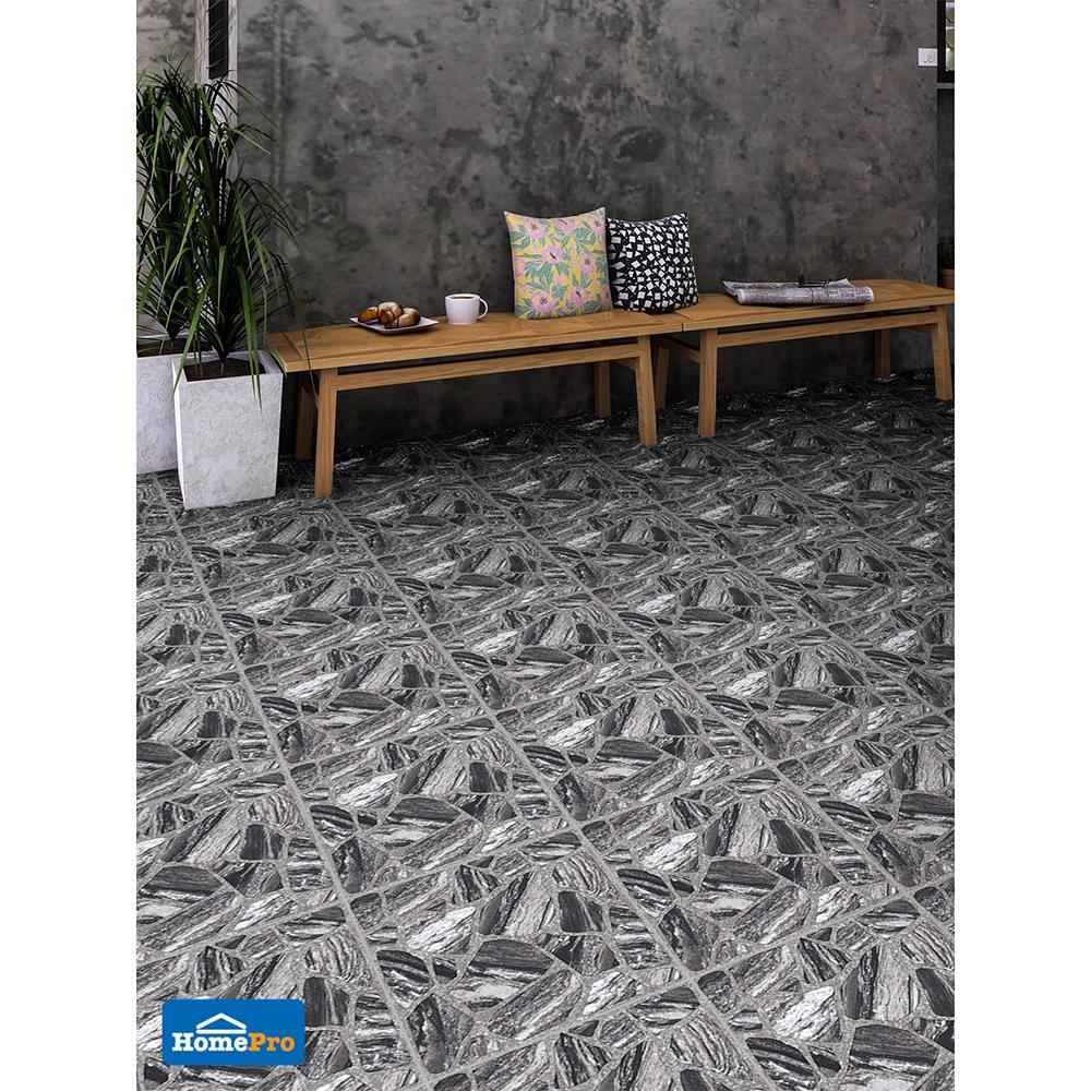 กระเบื้องพื้น 16x16 นิ้ว DURAGRES อีเธอเรียม ดำ A 0.96 ตร.ม.