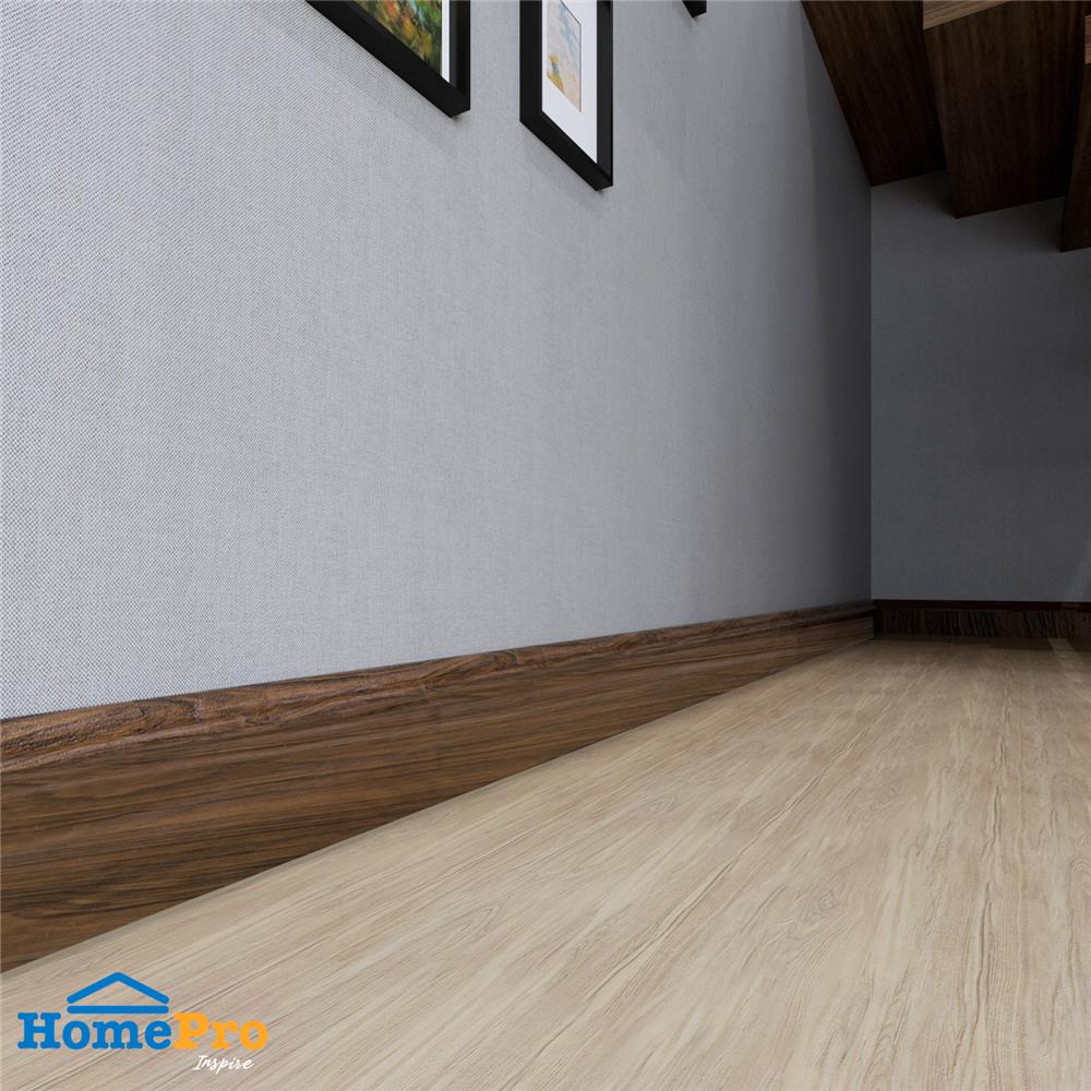 บัวพื้น WPC CROBERN 7.5X245X1.5 ซม. สีวอลนัท