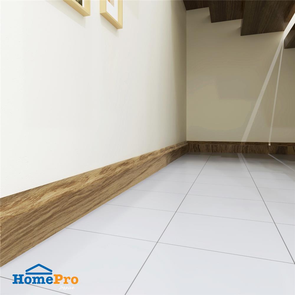 บัวพื้น WPC CROBERN 7.5X245X1.5 ซม. สีโอ๊ค