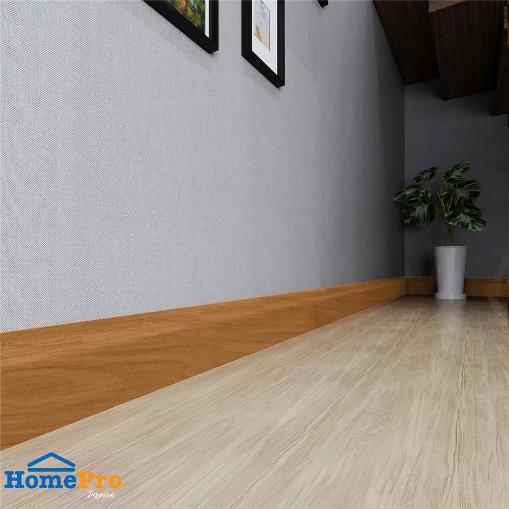 บัวพื้น WPC CROBERN 7.5X245X1.5 ซม. สีเชอร์รี่