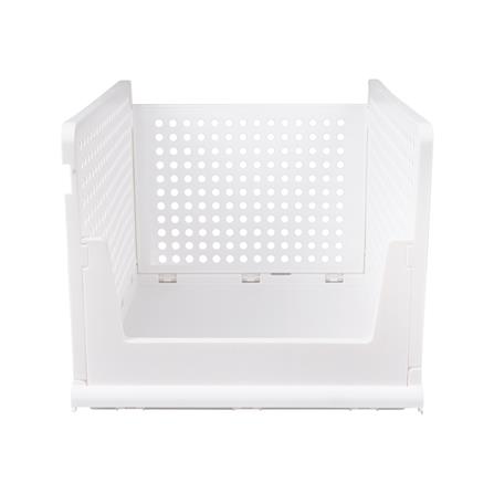 ตะกร้าผ้าเหลี่ยมซ้อนพับได้ PLIM 5070 L สีขาว_1