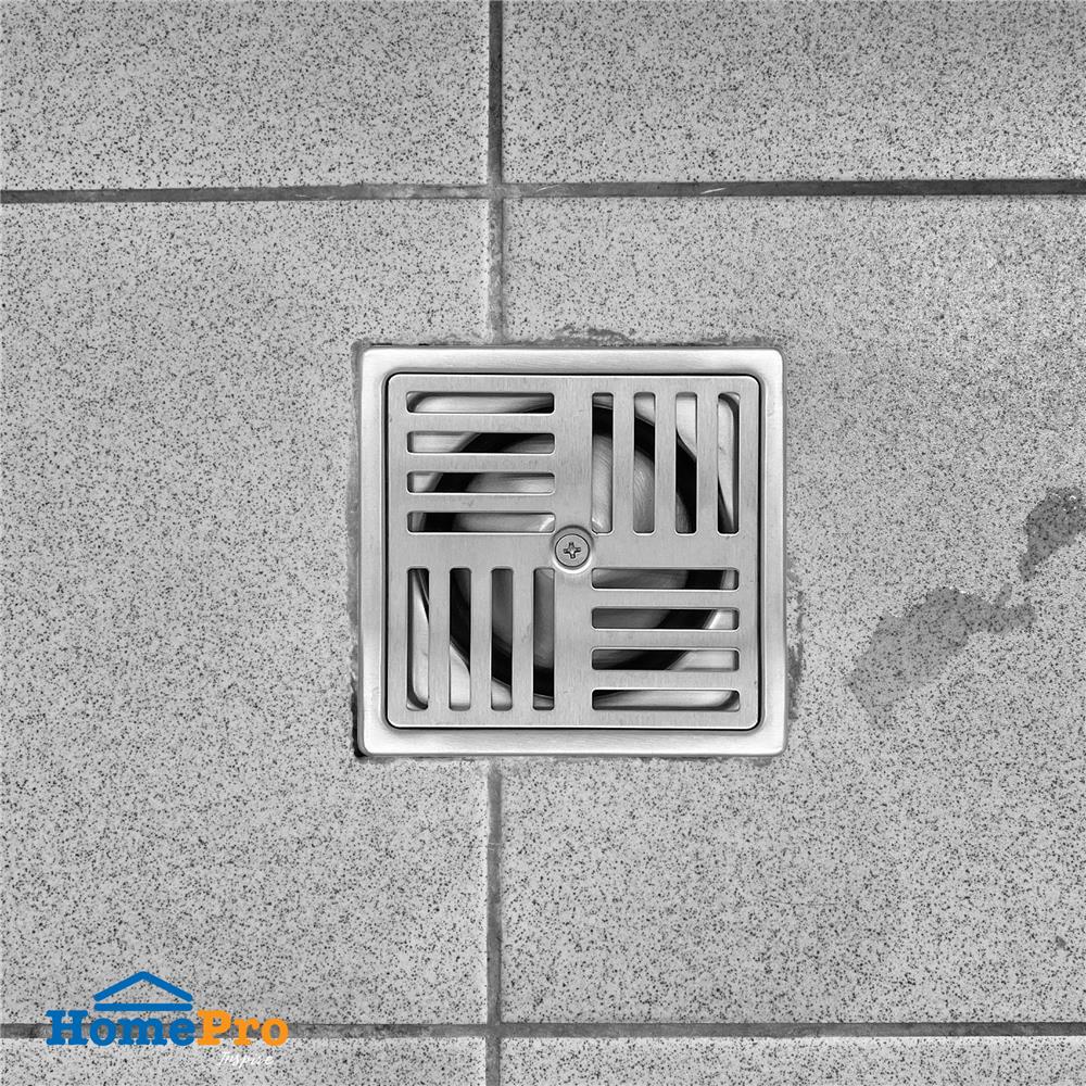 ตะแกรงกันกลิ่นเหลี่ยม DEXZON LEO 4 นิ้ว