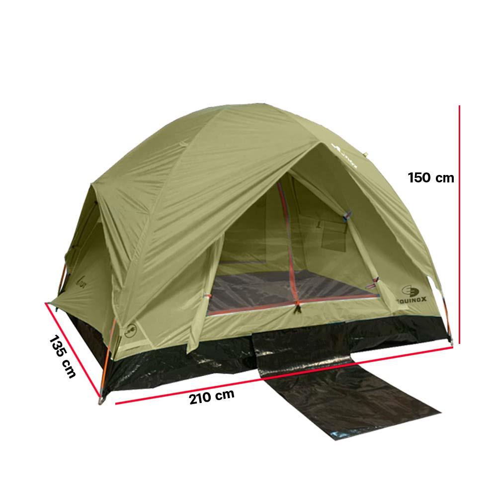 เต็นท์สำหรับ 1-2 คน EQNOX ECO DOME MK II 2 สีเขียว