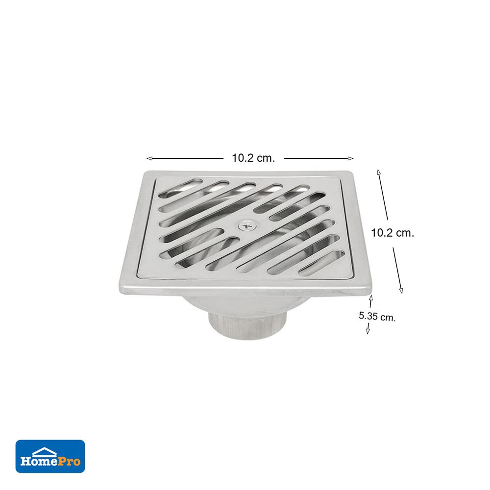 ตะแกรงกันกลิ่นเหลี่ยม DEXZON SKY 4 นิ้ว