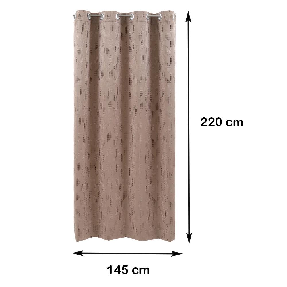 ผ้าม่าน EYELET HOME LIVING STYLE PICCOLA UV 145x220 ซม. สีน้ำตาล