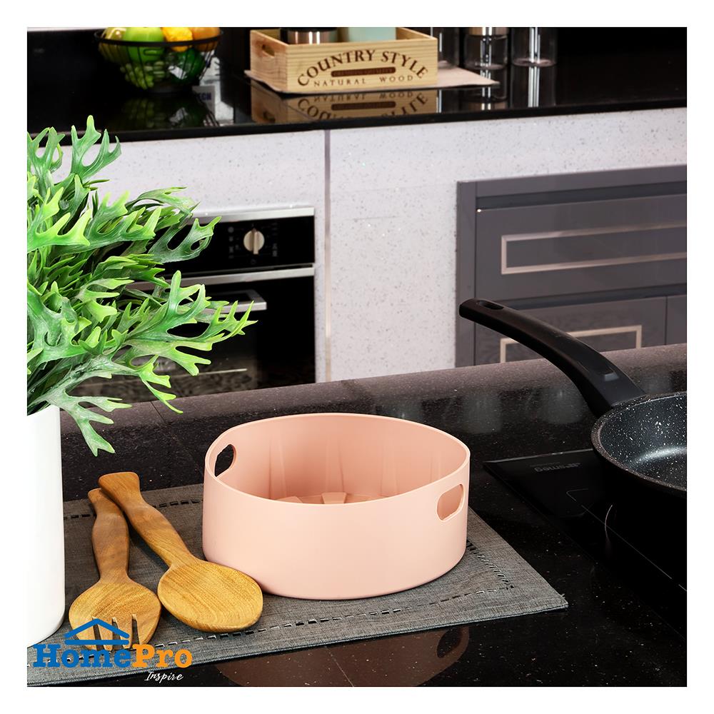 ถาดซิลิโคนใส่หม้อทอด 19.5 ซม. COLOR KIT สีเบจ