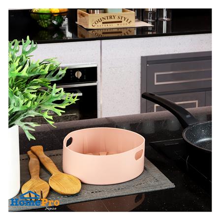 ถาดซิลิโคนใส่หม้อทอด 19.5 ซม. COLOR KIT สีเบจ_4