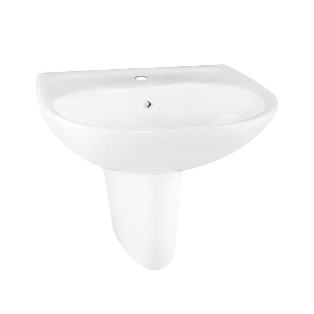 อ่างล้างหน้าพร้อมขาตั้ง TOTO LHT236CV สีขาว