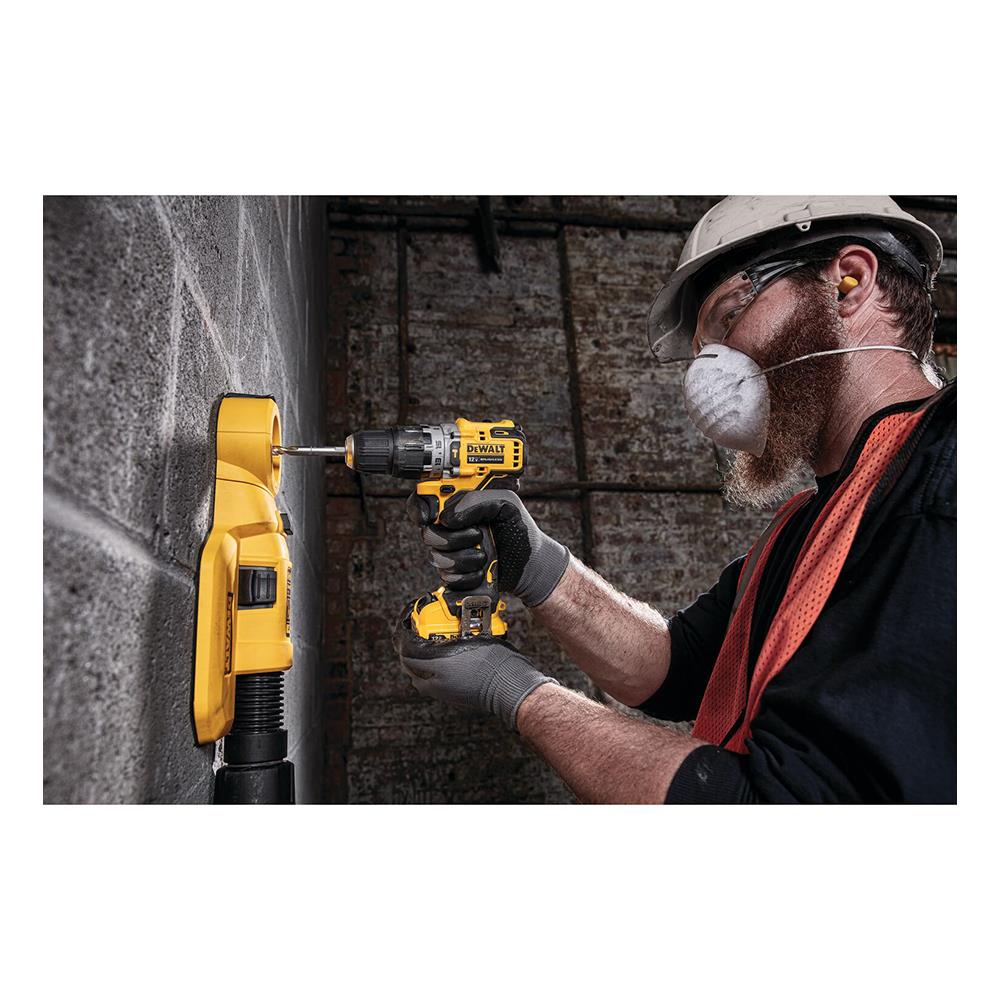สว่านกระแทกไร้สาย (พร้อมแบตเตอรี่) DEWALT DCD706D2A-B1 12 โวลต์