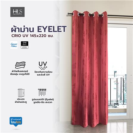 ผ้าม่าน EYELET HOME LIVING STYLE CRIO UV 145x220 ซม. สีส้ม_4