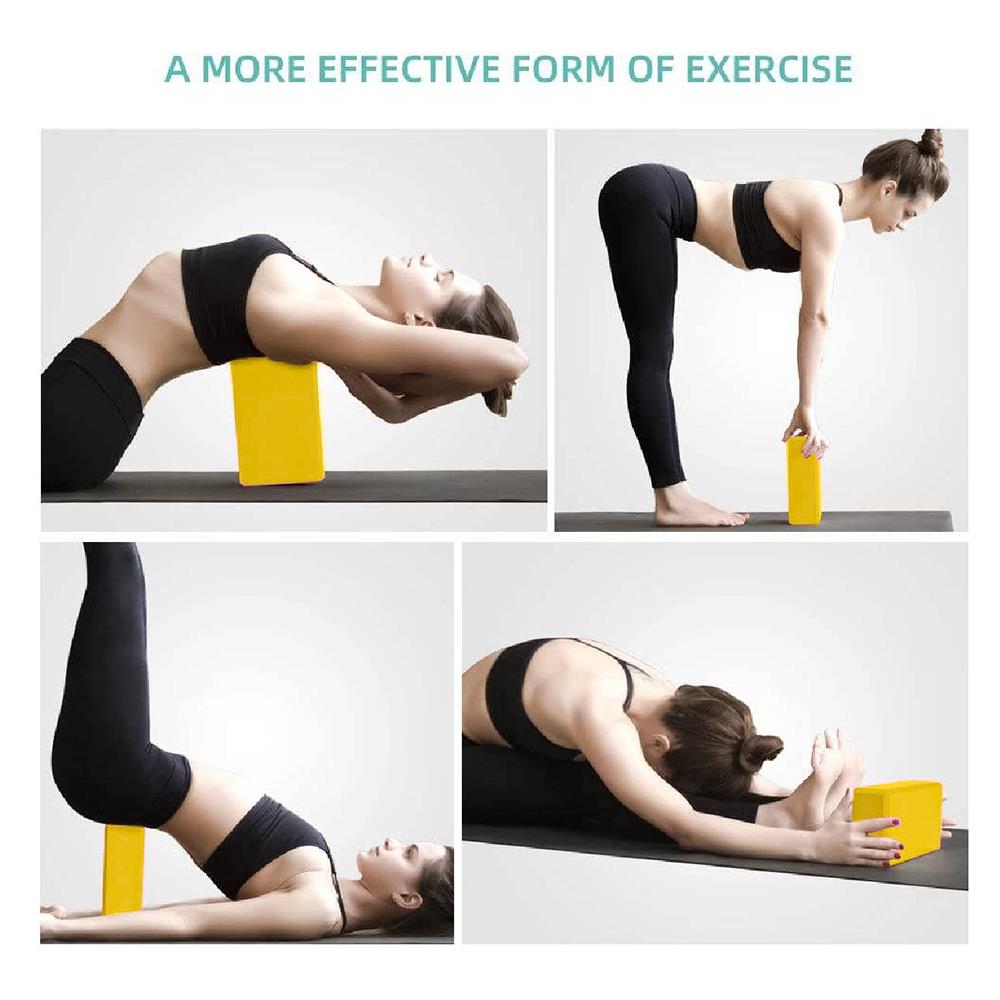 บล็อคโยคะ EVA Q ABSOLUTE สีเหลือง