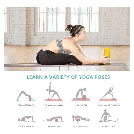 บล็อคโยคะ EVA Q ABSOLUTE สีเหลือง_4