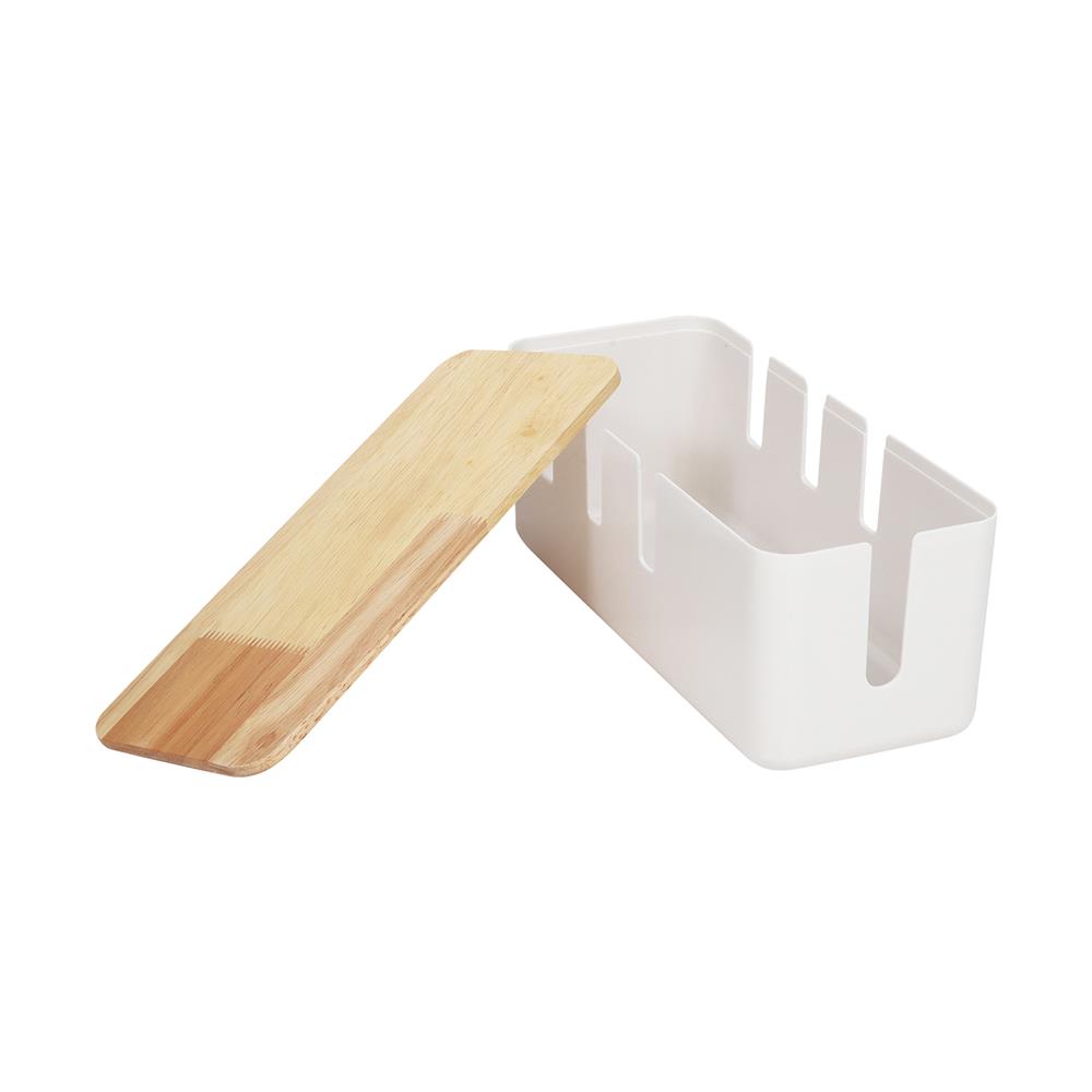 กล่องเก็บสายไฟ STACKO 30.3x12.4x11.6 ซม. สีขาว