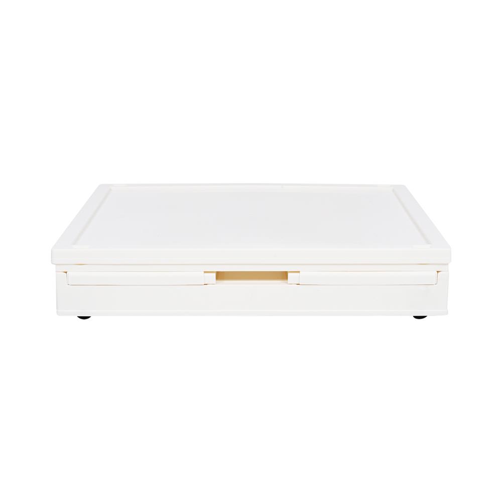 กล่องเก็บของพับได้ STACKO WILL L 48X35.5X24 ซม. สีขาว