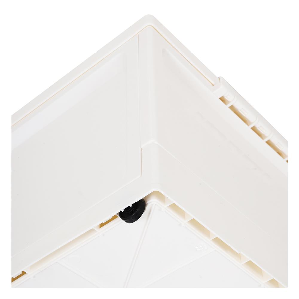 กล่องเก็บของพับได้ STACKO WILL L 48X35.5X24 ซม. สีขาว