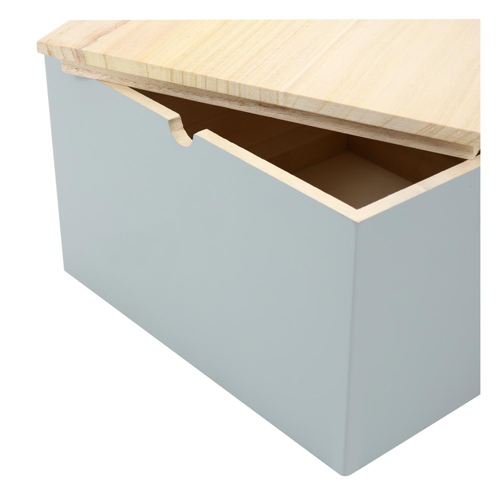 กล่องไม้มีฝา STACKO MERRY L 25X25X15.5 ซม. สีเทา